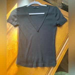 Zara Black V Neck